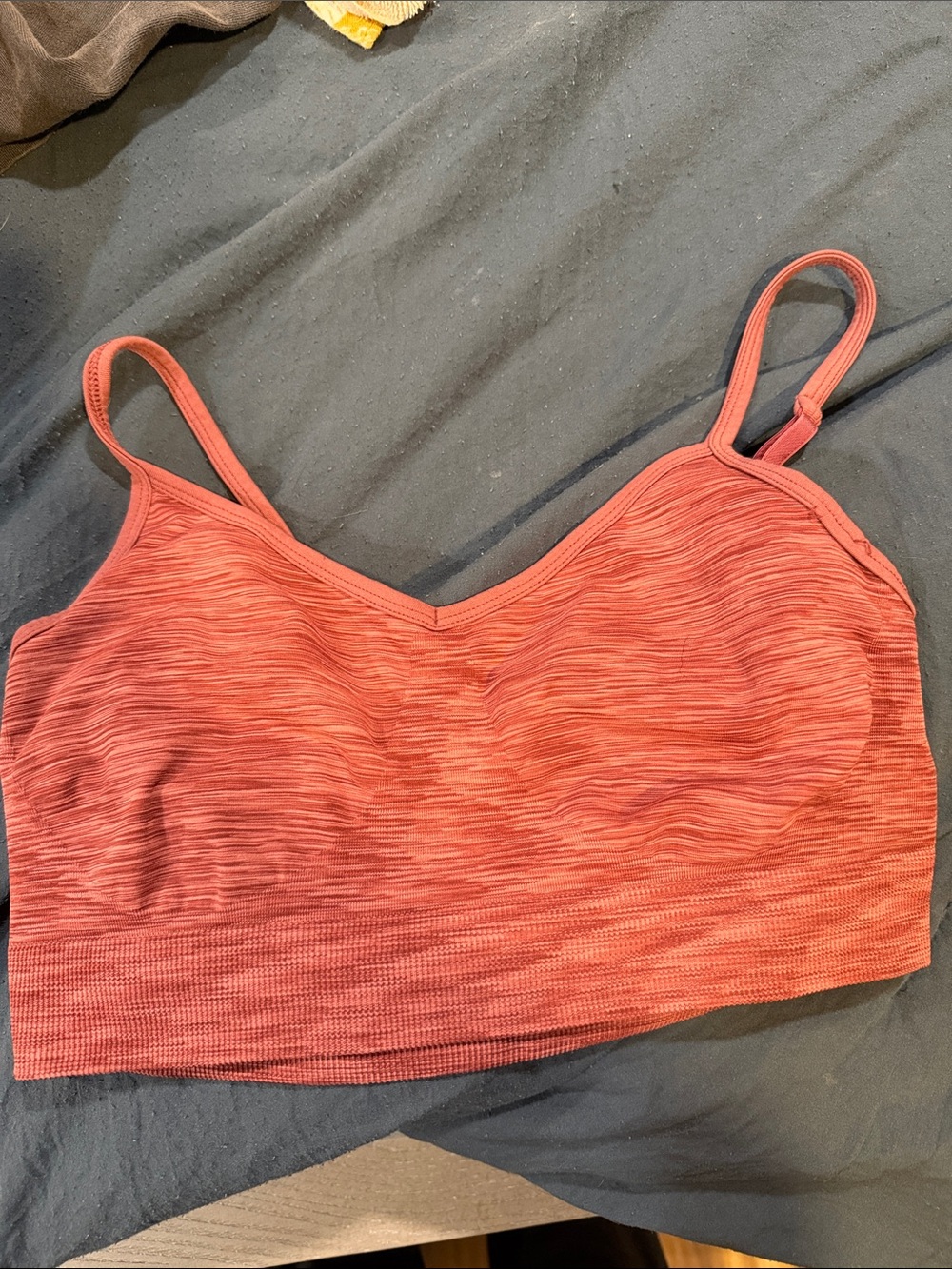 Old Navy Seamless Stretch Bralette in Coral